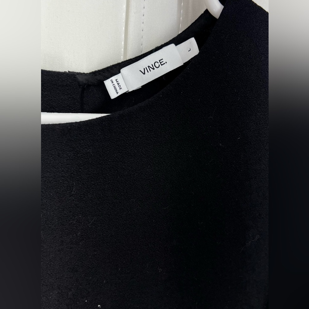 VINCE. Black Sheath Dress L - Picture 6 of 12
